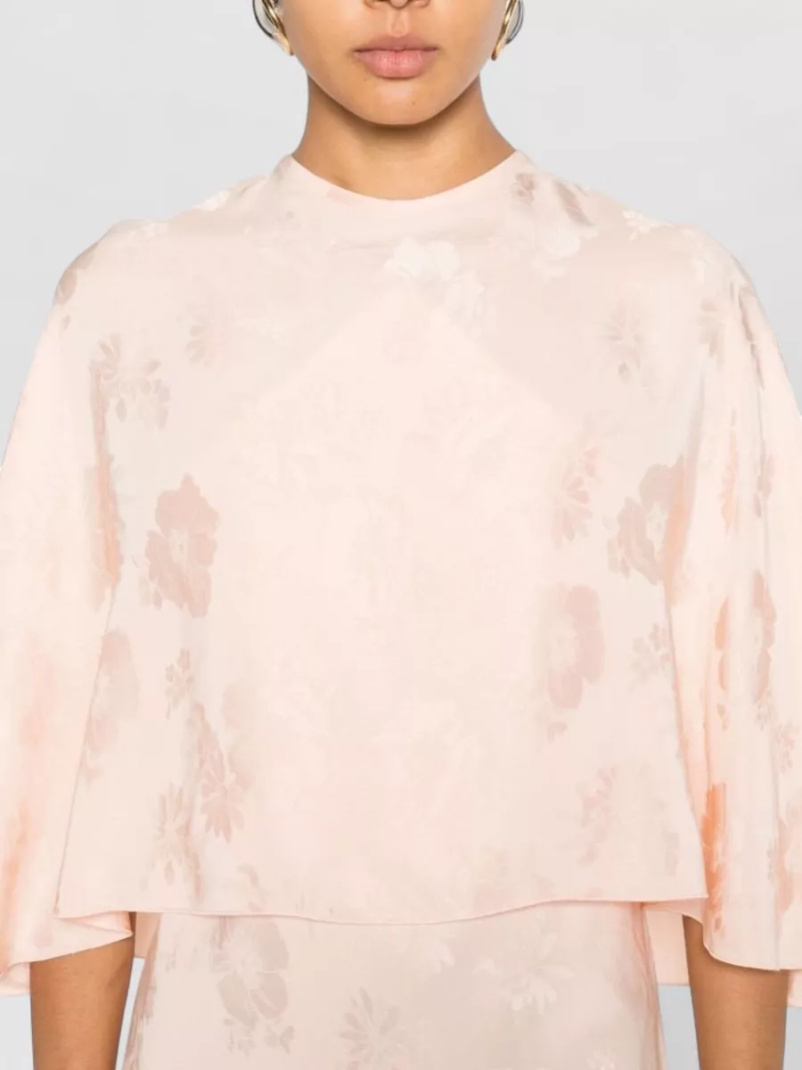 Forte Forte Long Dress Draped Detail Floral Pattern