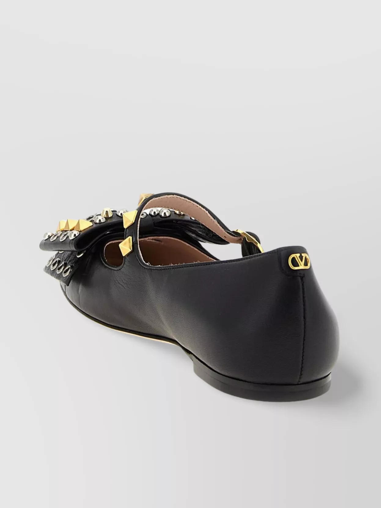 Valentino Kid Leather Bowow Ballerina Shoes