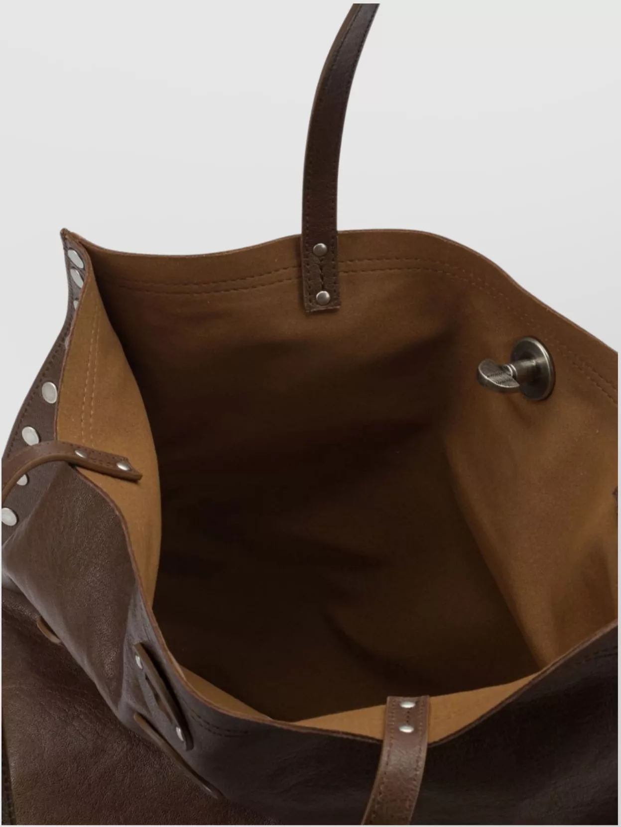 Zanellato Chic Shoulder Bags With Studded Top Handles