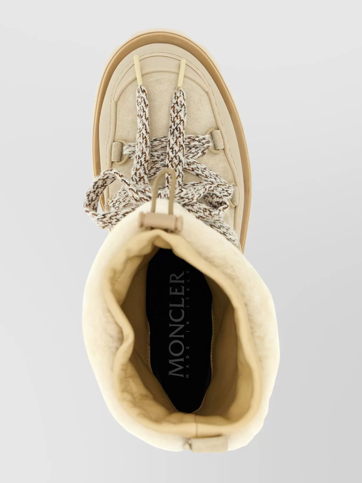 Moncler Ankle Boots With Fur Trim And Chunky Sole