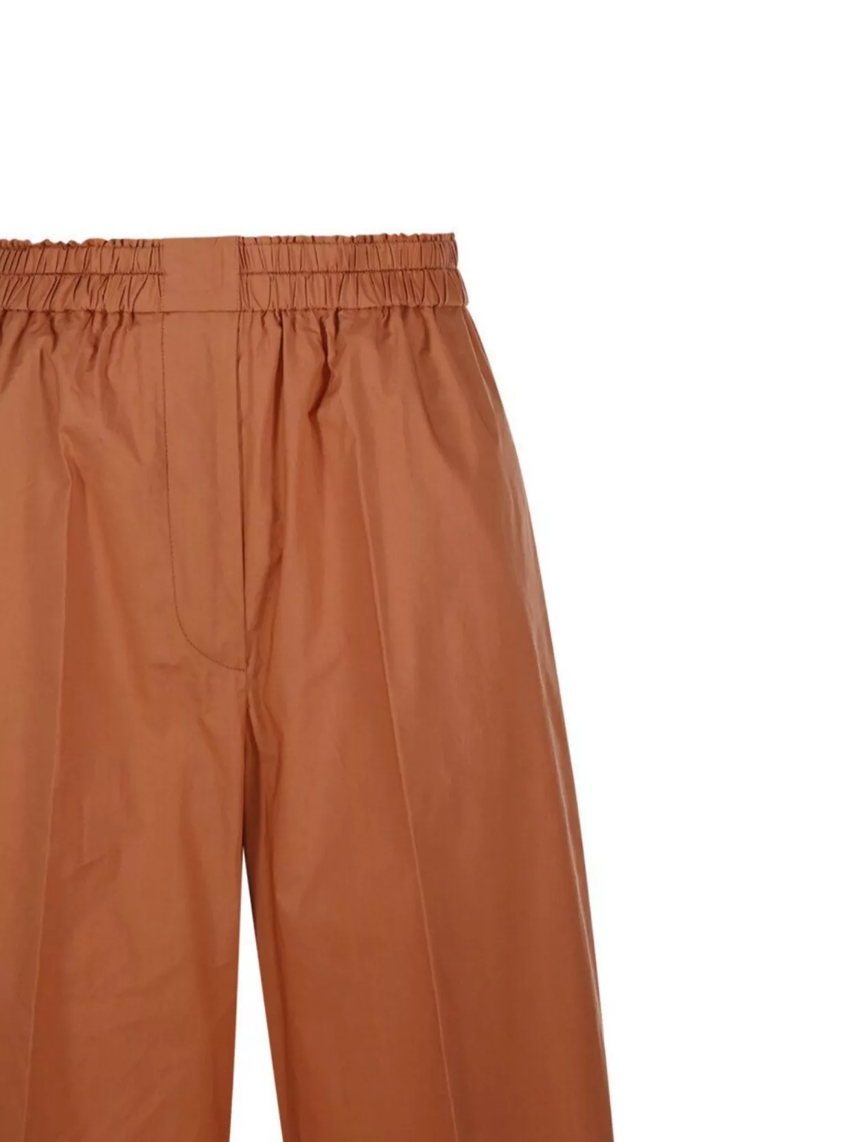 Shop Forte Forte Straight Leg Pant Elastic Waistband