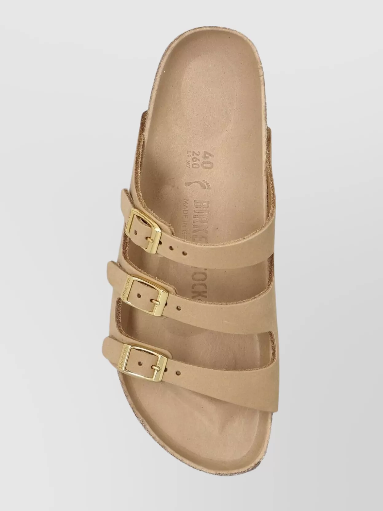 Birkenstock Triple Buckle Round Toe Flat Sandals