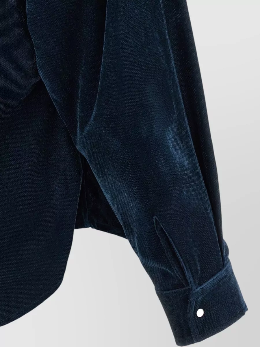 Nude Velvet Shirt
