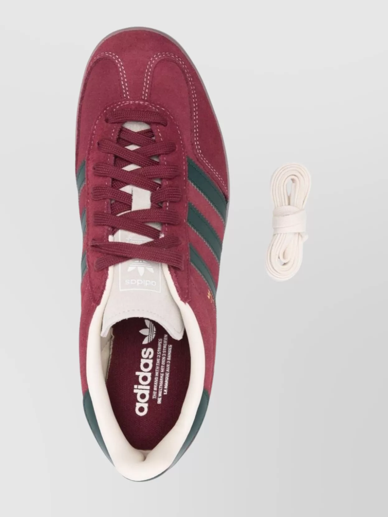 Adidas Originals Indoor Suede Sneaker Gazelle Translucent Rubber In Red