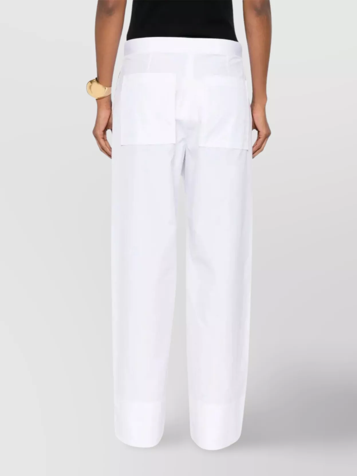 Totême Toteme Trousers With Stitching Detail In White