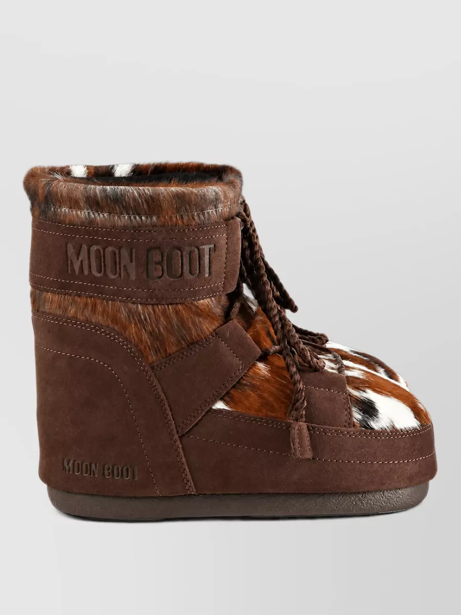 Moon Boot Leather Slip-On Slippers
