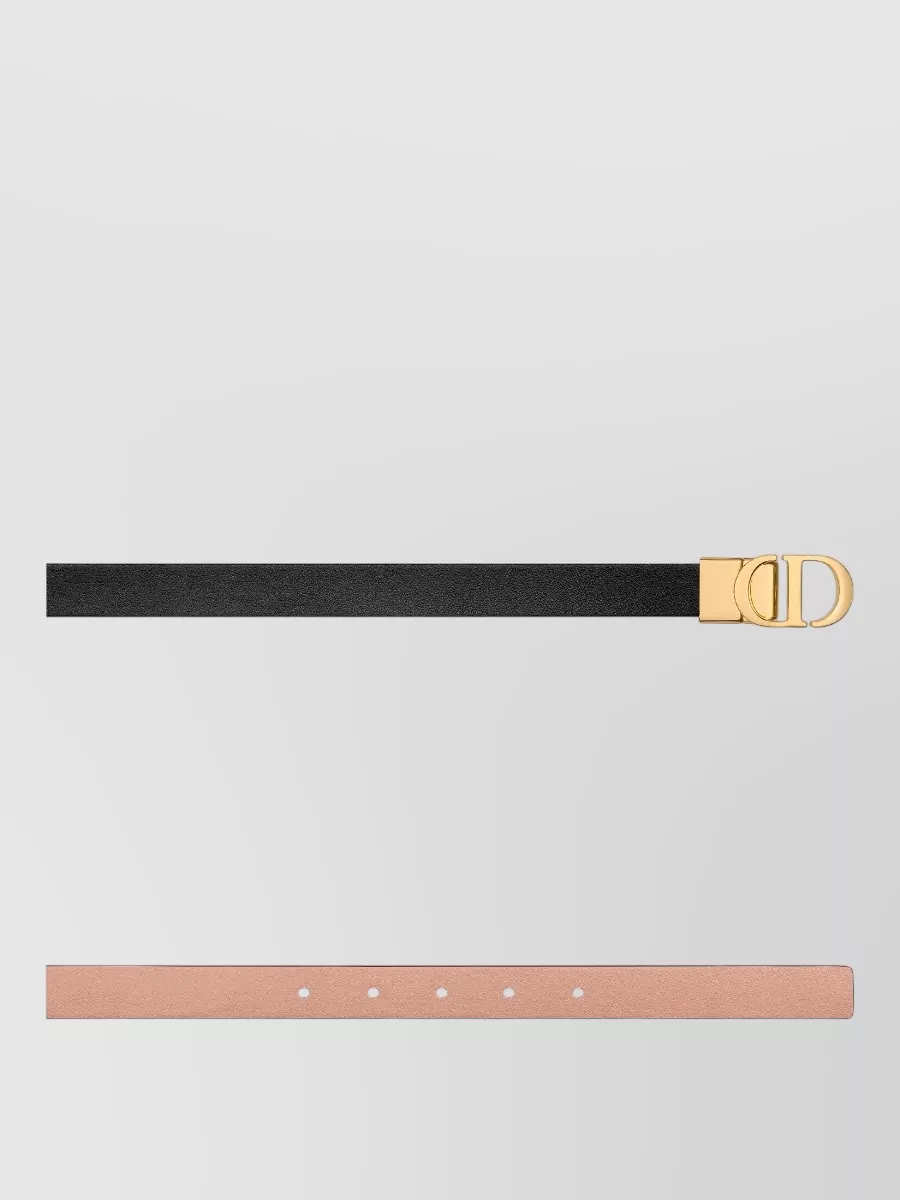 Christian Dior Signature Belt Reversible Design Adjustable Length
