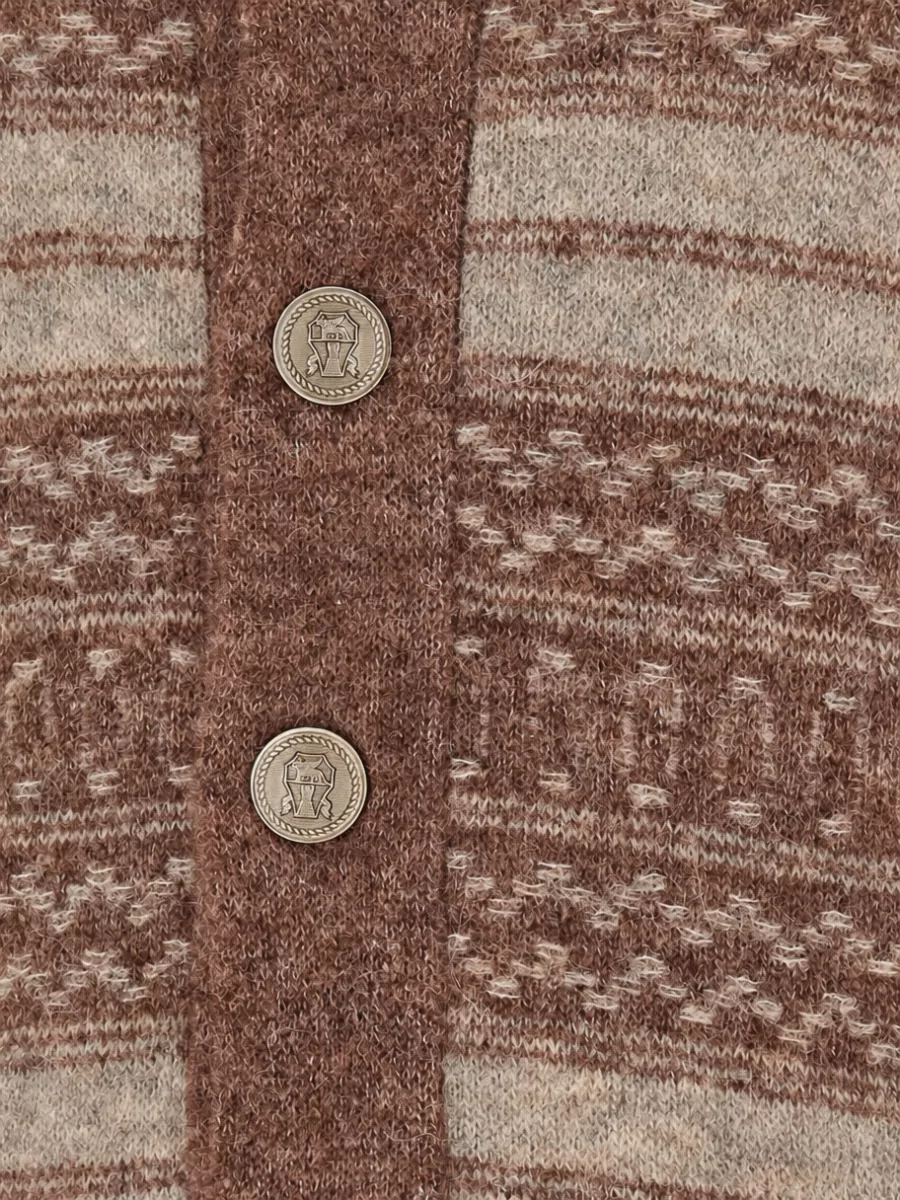 Brunello Cucinelli jacquard shawl collar cardigan