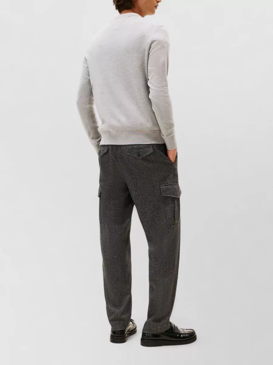 Tommy Hilfiger Long Sleeve Ribbed Hem Crew Neck Sweater