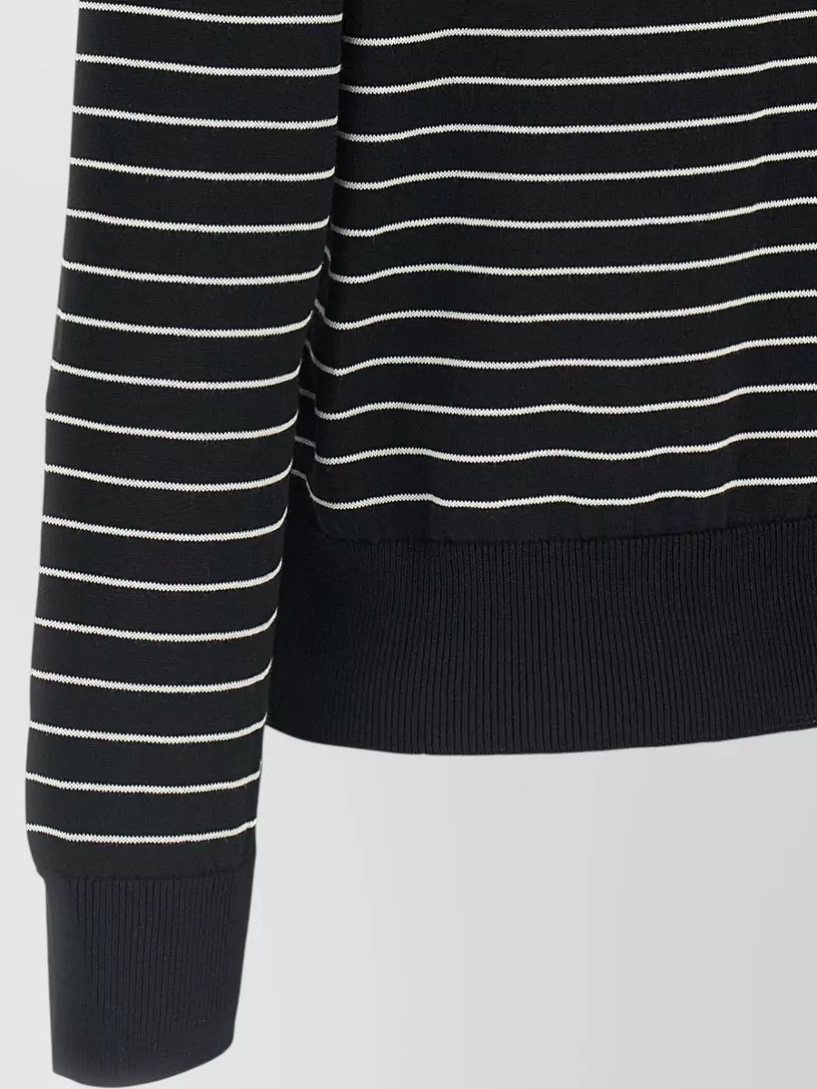 A.p.c. Striped Cotton Crewneck Sweater
