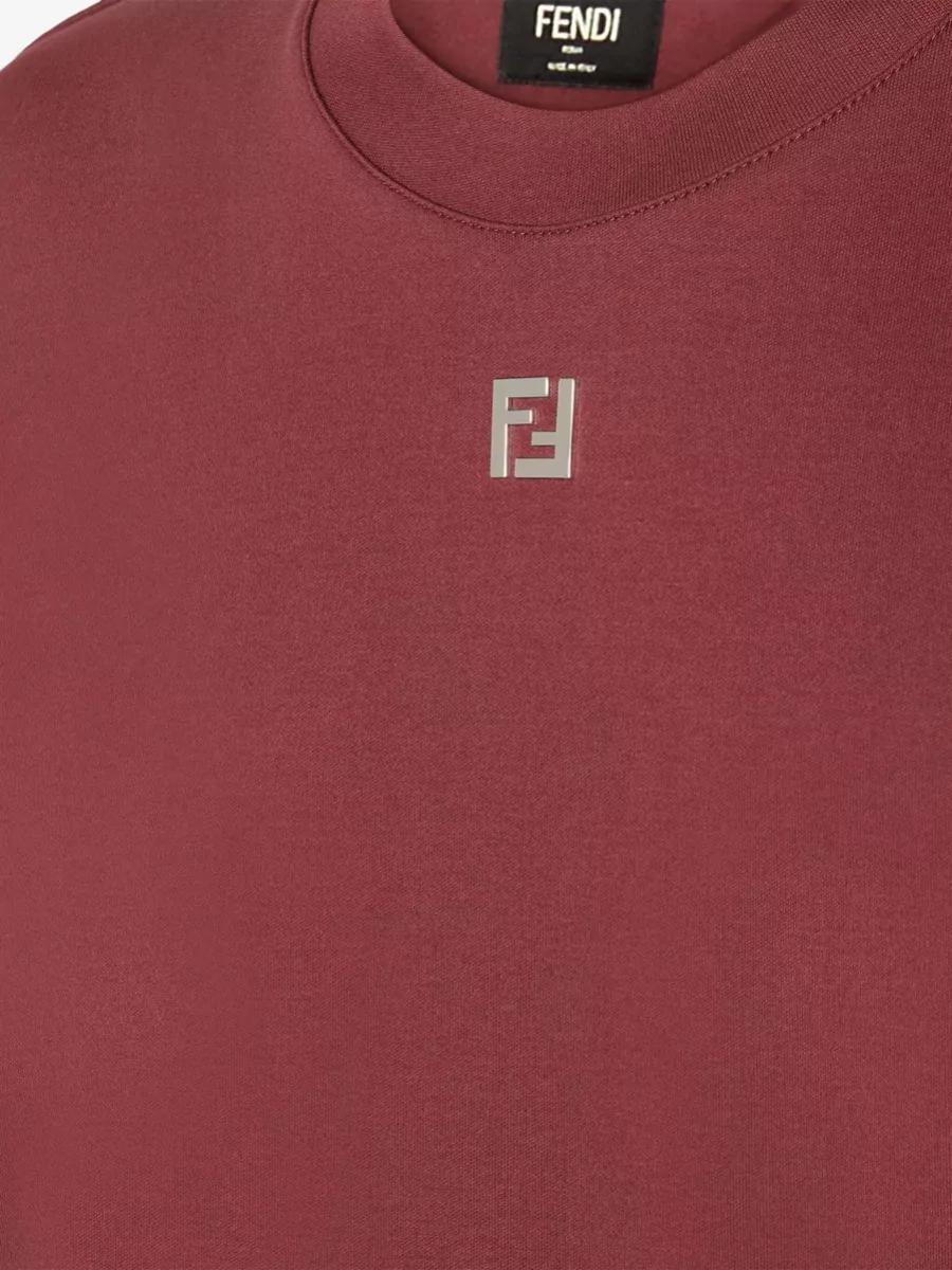 Fendi Cotton Logo-Embellished Regular-Fit Crew-Neck T-Shirt