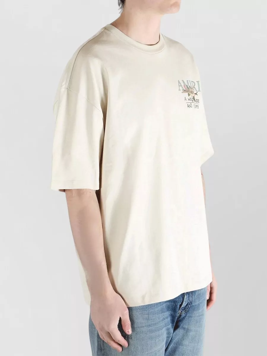 Amiri Printed Cotton Crew Neck T-Shirt
