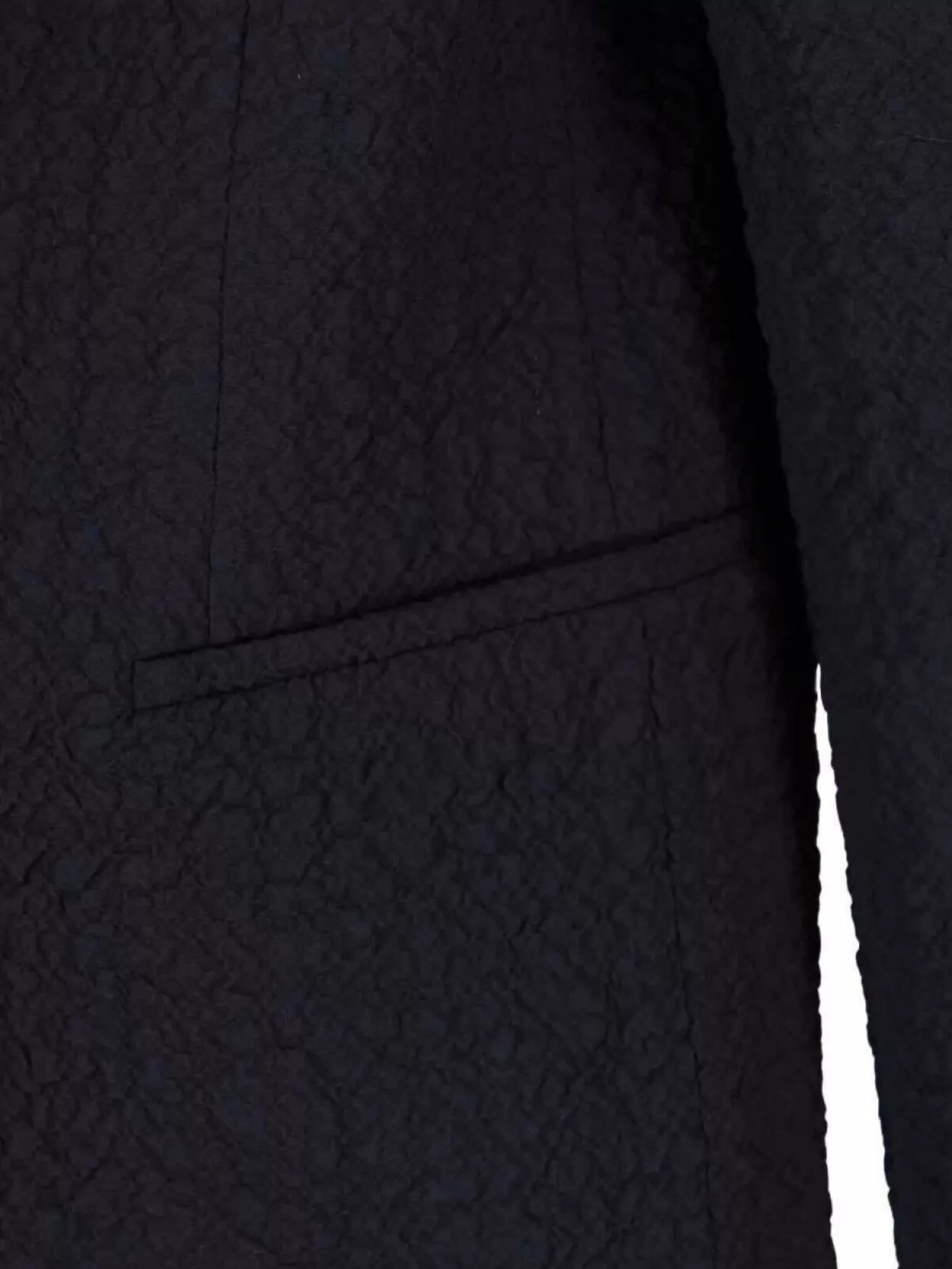 Giorgio Armani Front Pockets Notched Lapel Single Breasted Textured Fabric