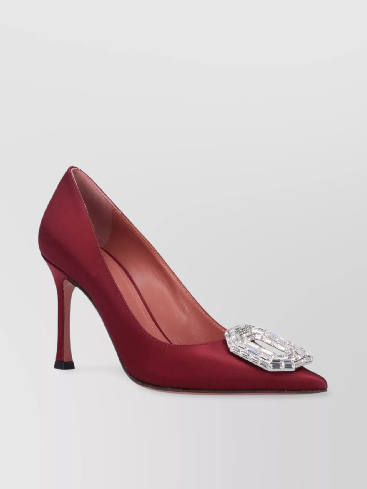 Amina Muaddi Embellished Pointed Toe Pumps