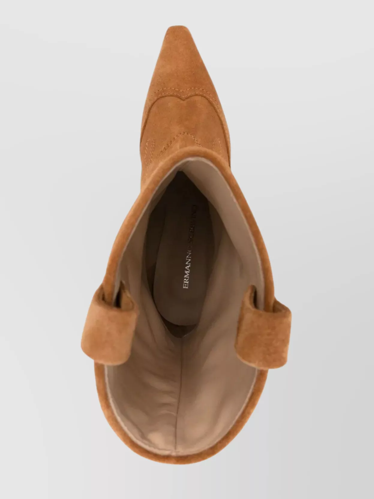Ermanno Scervino Pointed Toe Mid-Calf Suede Boots