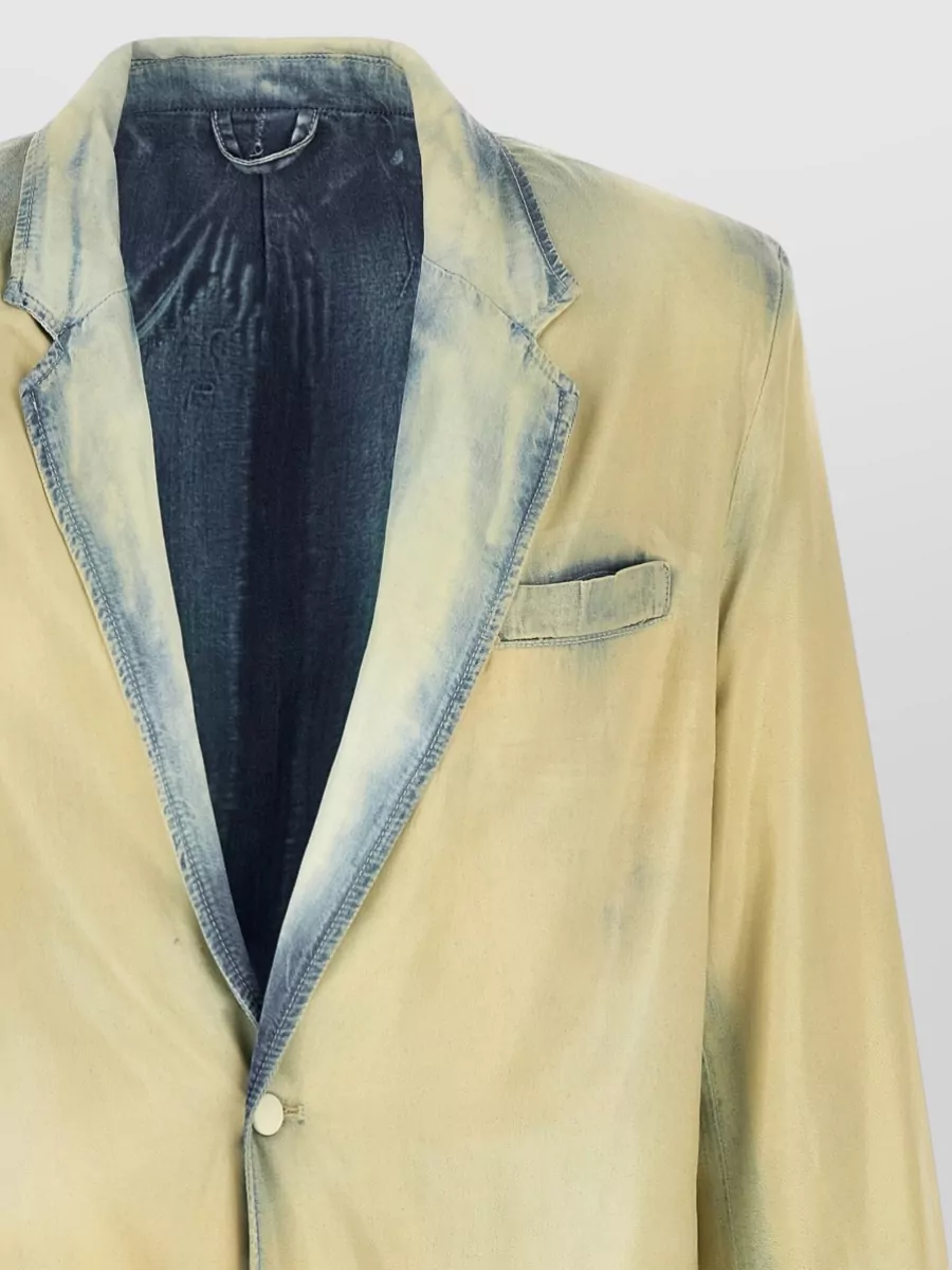 Diesel Denim Single-Breasted Blazer