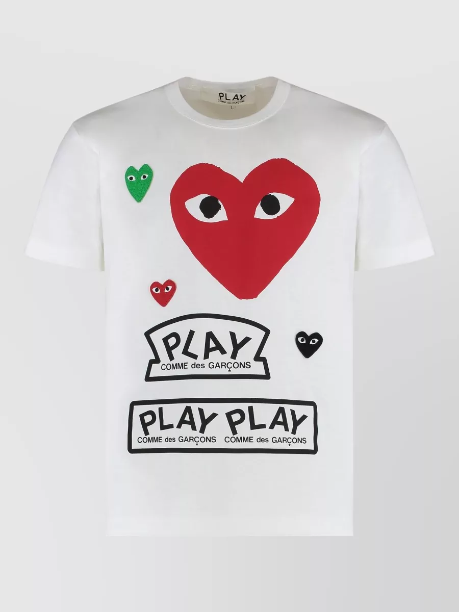 Comme des Garçons Play logo-print cotton t-shirt