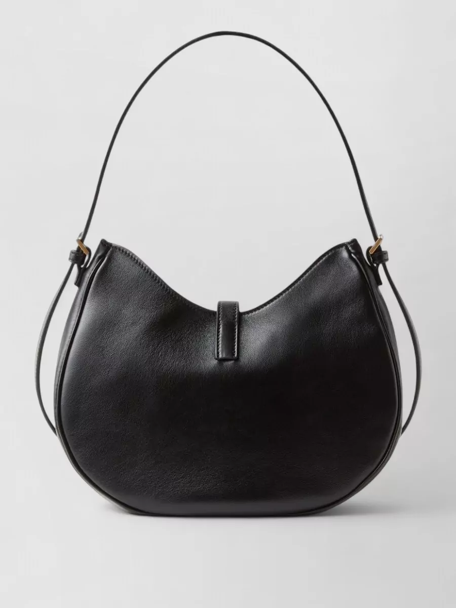 Versace Small Lamb Leather Hobo Bag