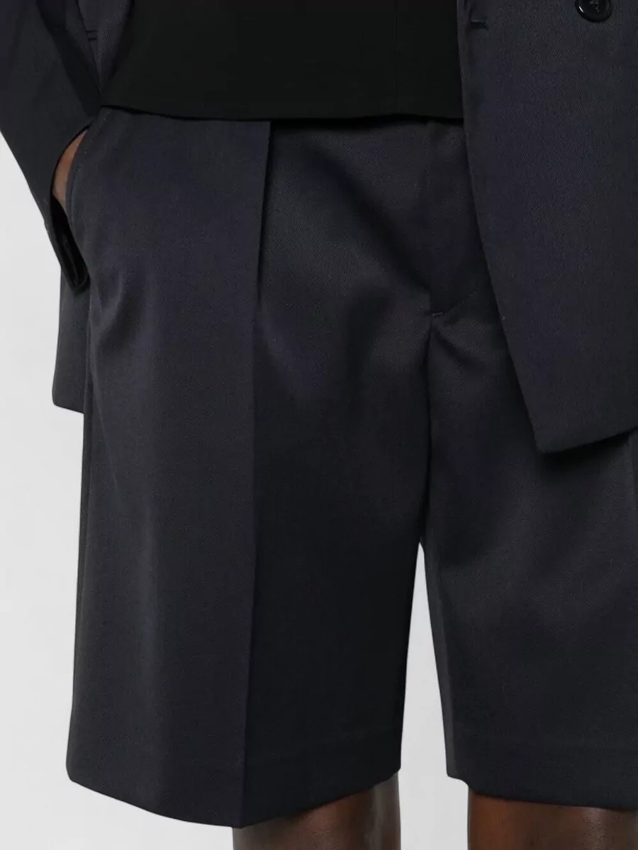 Victoria Beckham Wool Blend Tailored Shorts