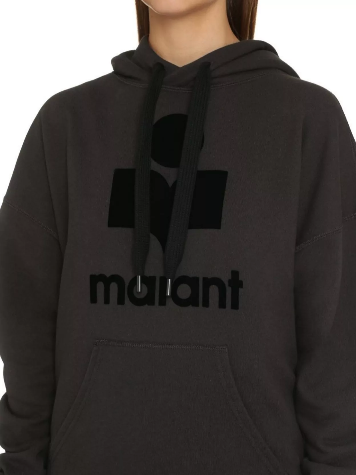 Isabel Marant Etoile Logo Print Cotton Hoodie