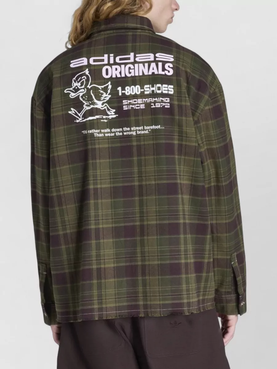 Adidas Heritage Work Shirt Long Sleeve Plaid
