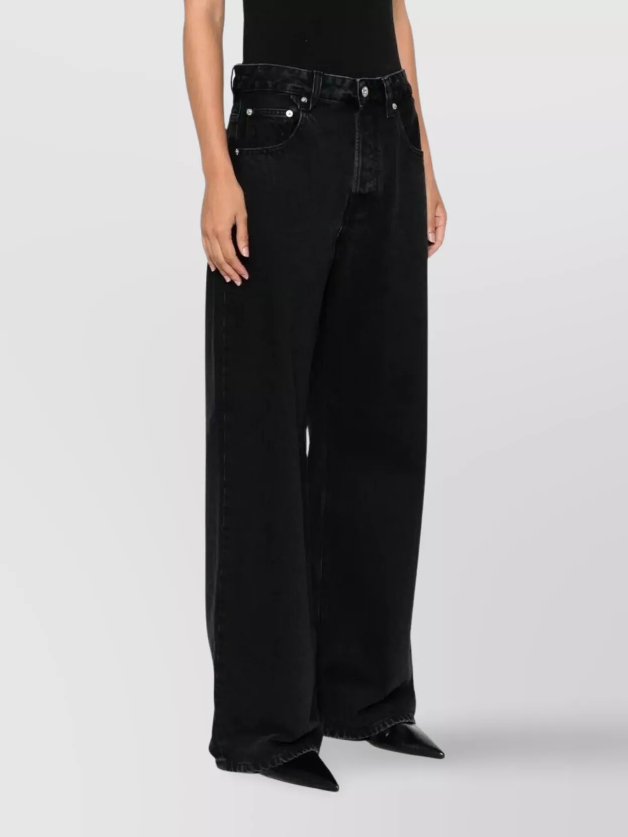 Jacquemus Denim Trousers With Belt Loops