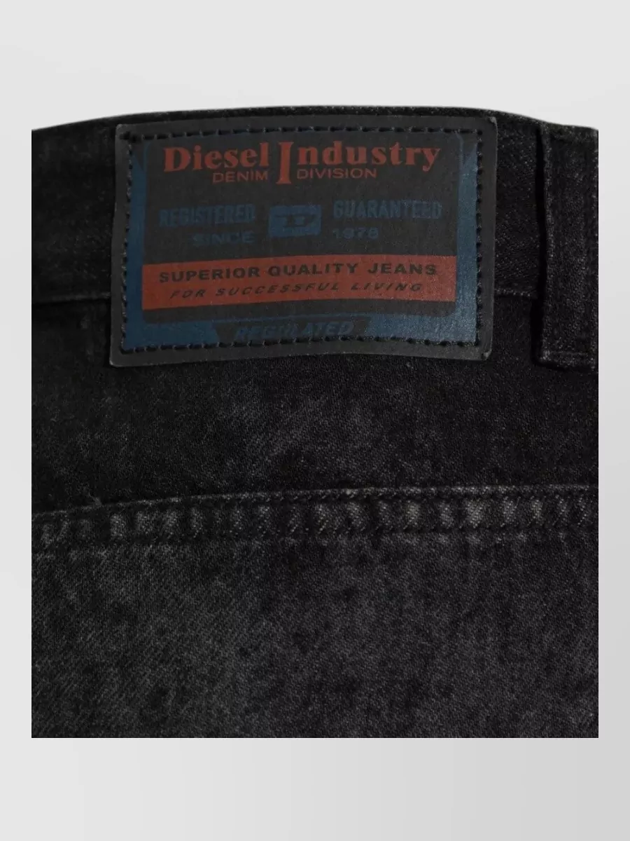 Diesel Denim Frayed-Hem Mini Skirt