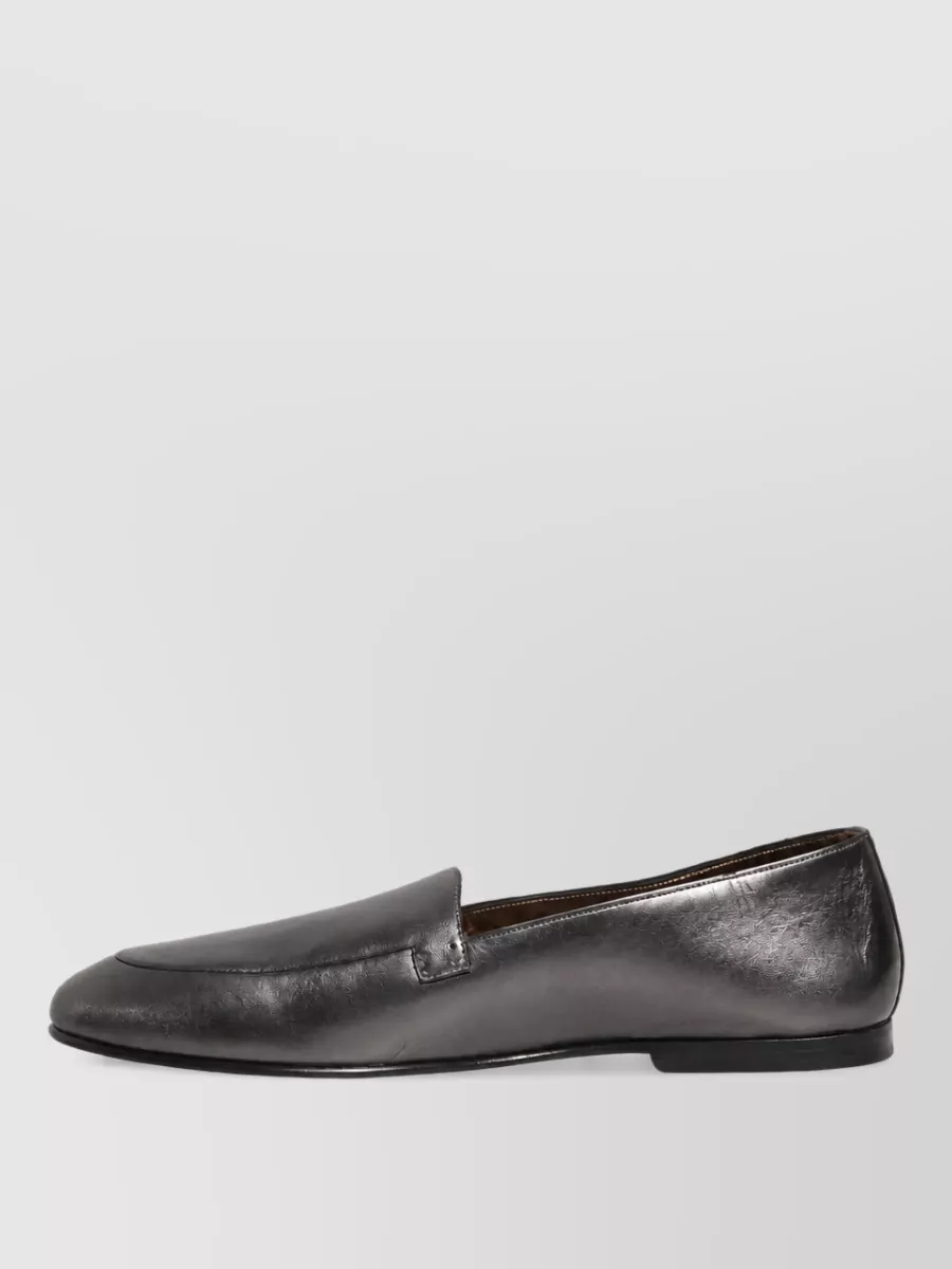 Dolce&Gabbana Leather Slip-On Slippers