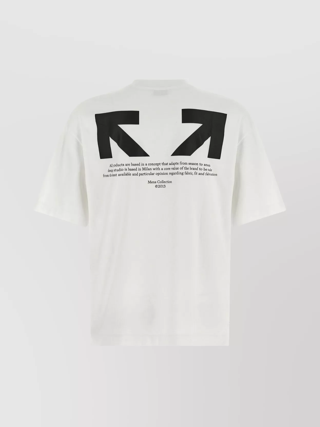 Off-white Graphic Print Crew Neck T-shirt In White