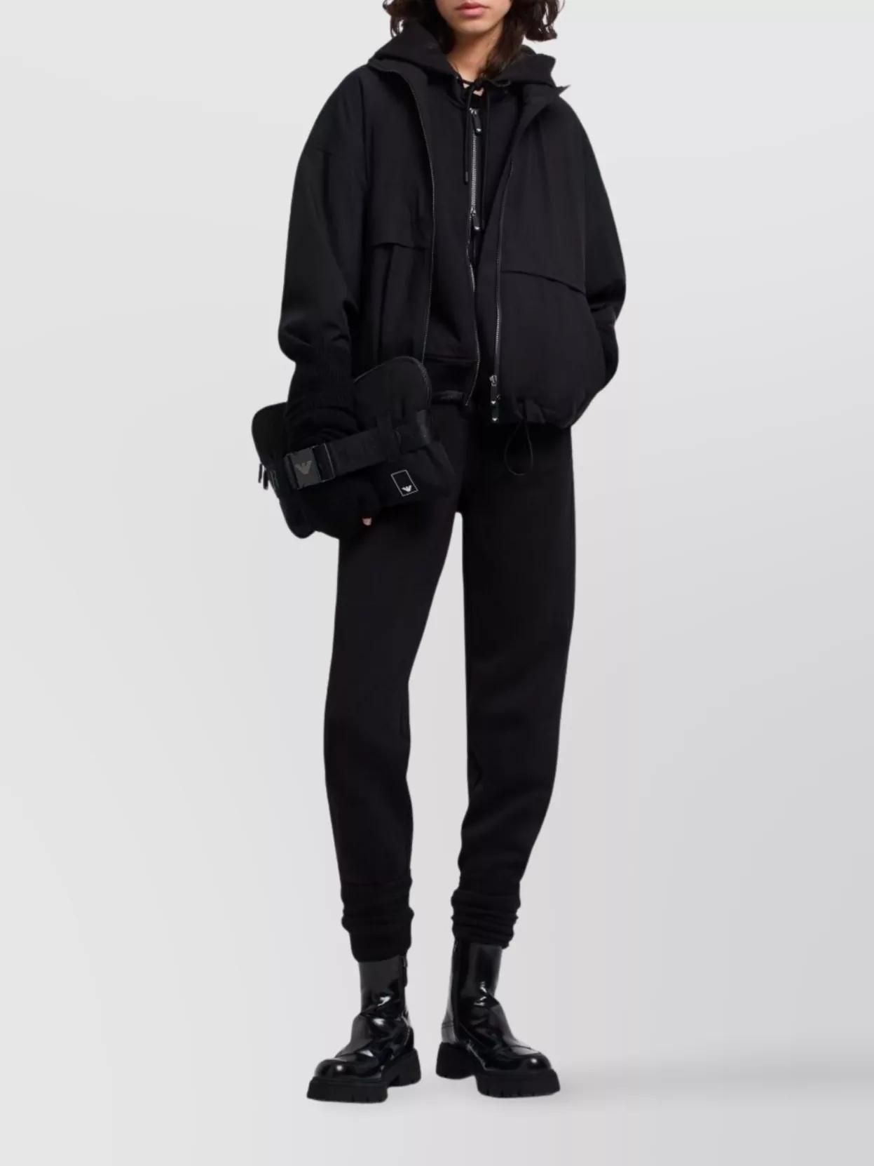 Emporio Armani Cotton Hooded Blouson Jacket