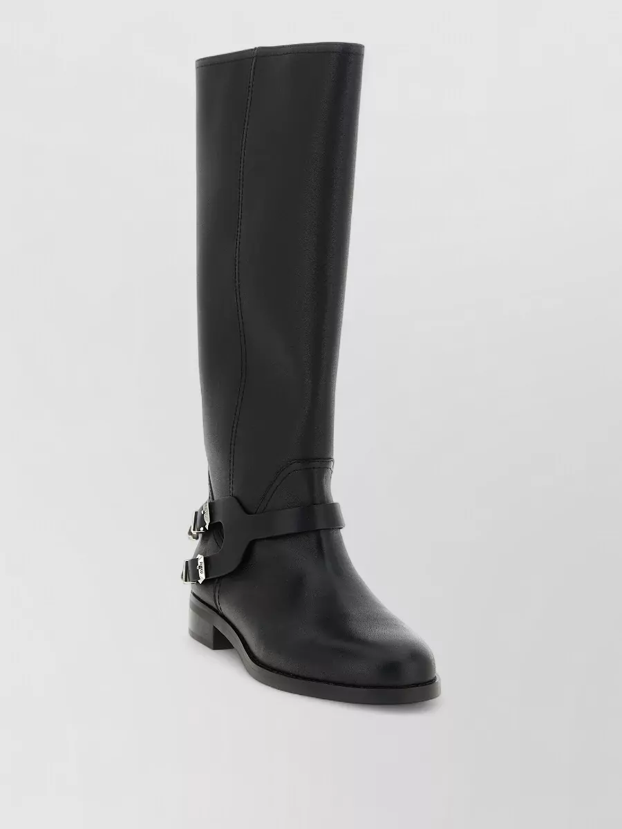 Pinko Leather Knee-High Boots
