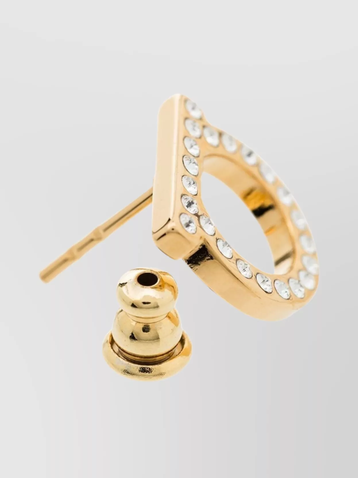 Ferragamo Crystal Circle Glass Earrings