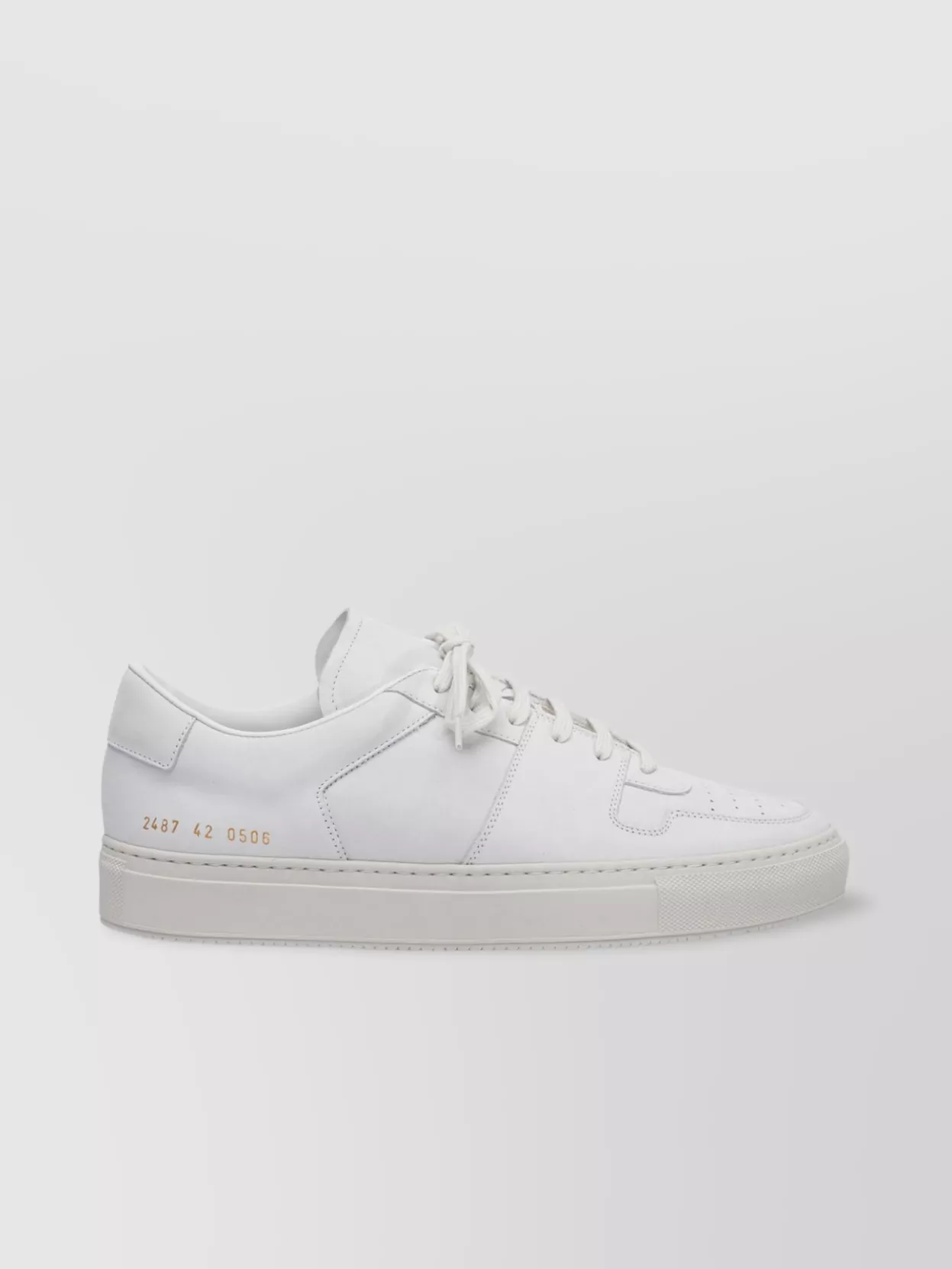 Common Projects Low-top Perforated Toe Rubber Sole Sneakers