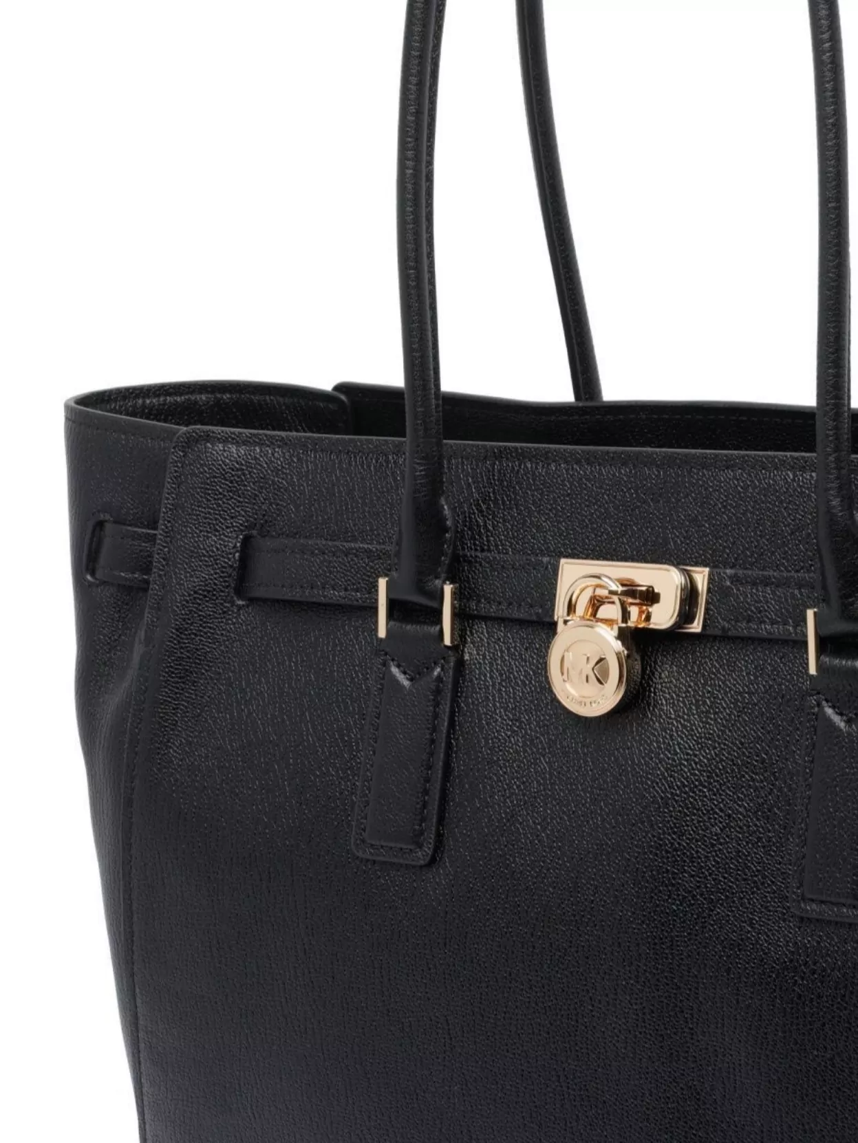 Michael Michael Kors Structured Leather Tote Dual Strap Design
