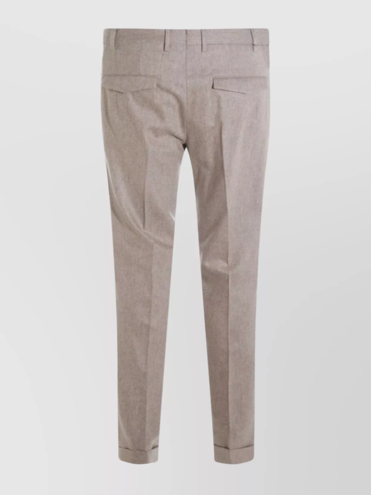 Pt Torino Tailored Trousers With Pleated Front And Cuffed Hem