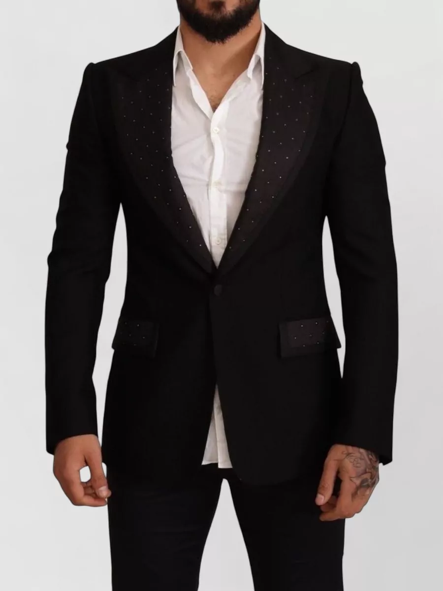 Dolce&Gabbana Wool slim-fit blazer jacket