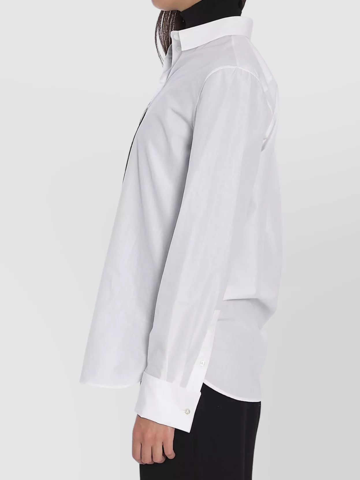 The Row Collared Neck Regular Fit Long Sleeves In White