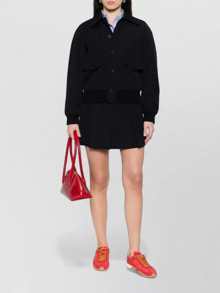 A.p.c. High Waist Mini Skirt Pleated Design