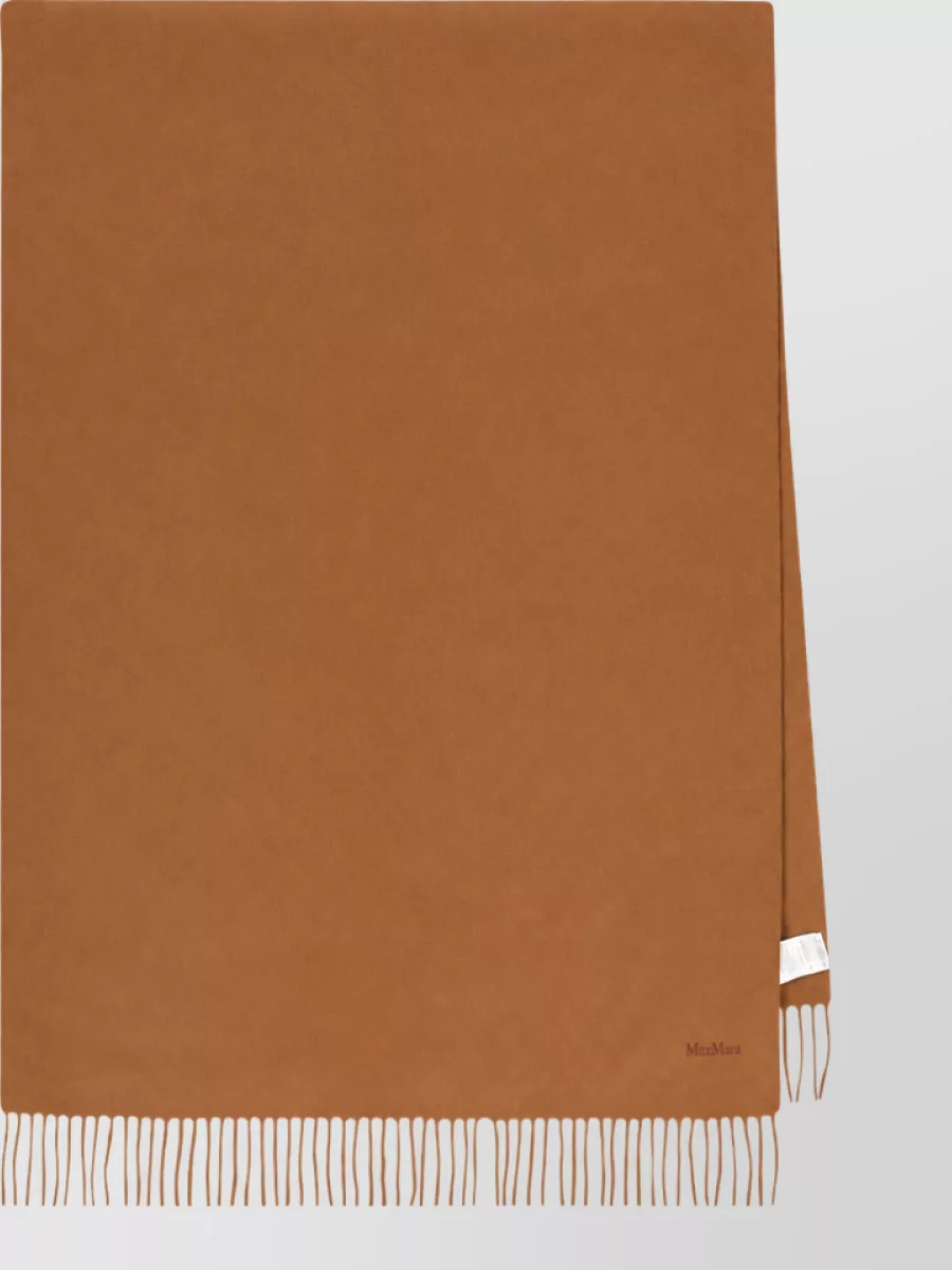 Max Mara cashmere fringed scarf