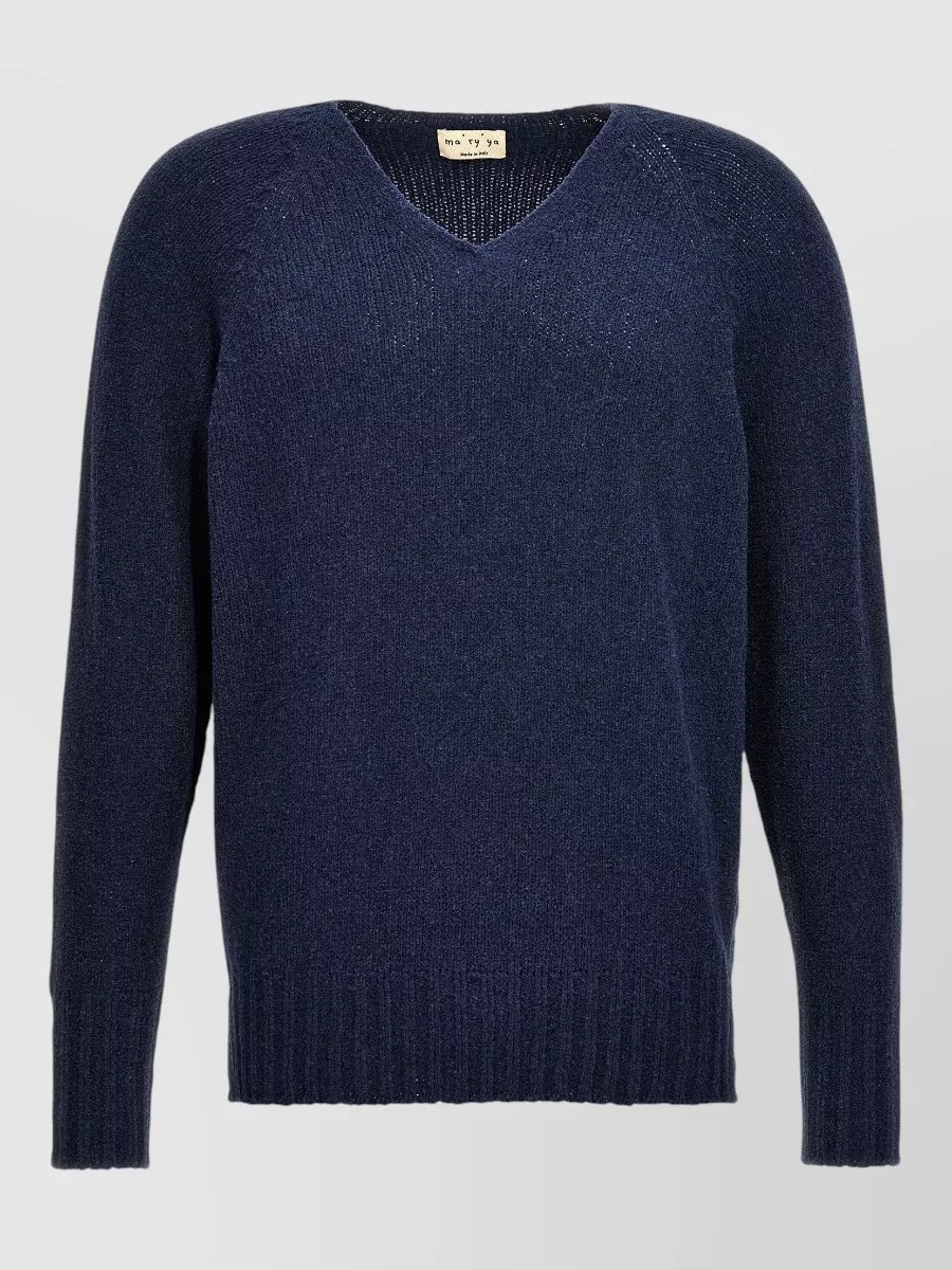 Ma'ry'ya v-neck long-sleeve jumper