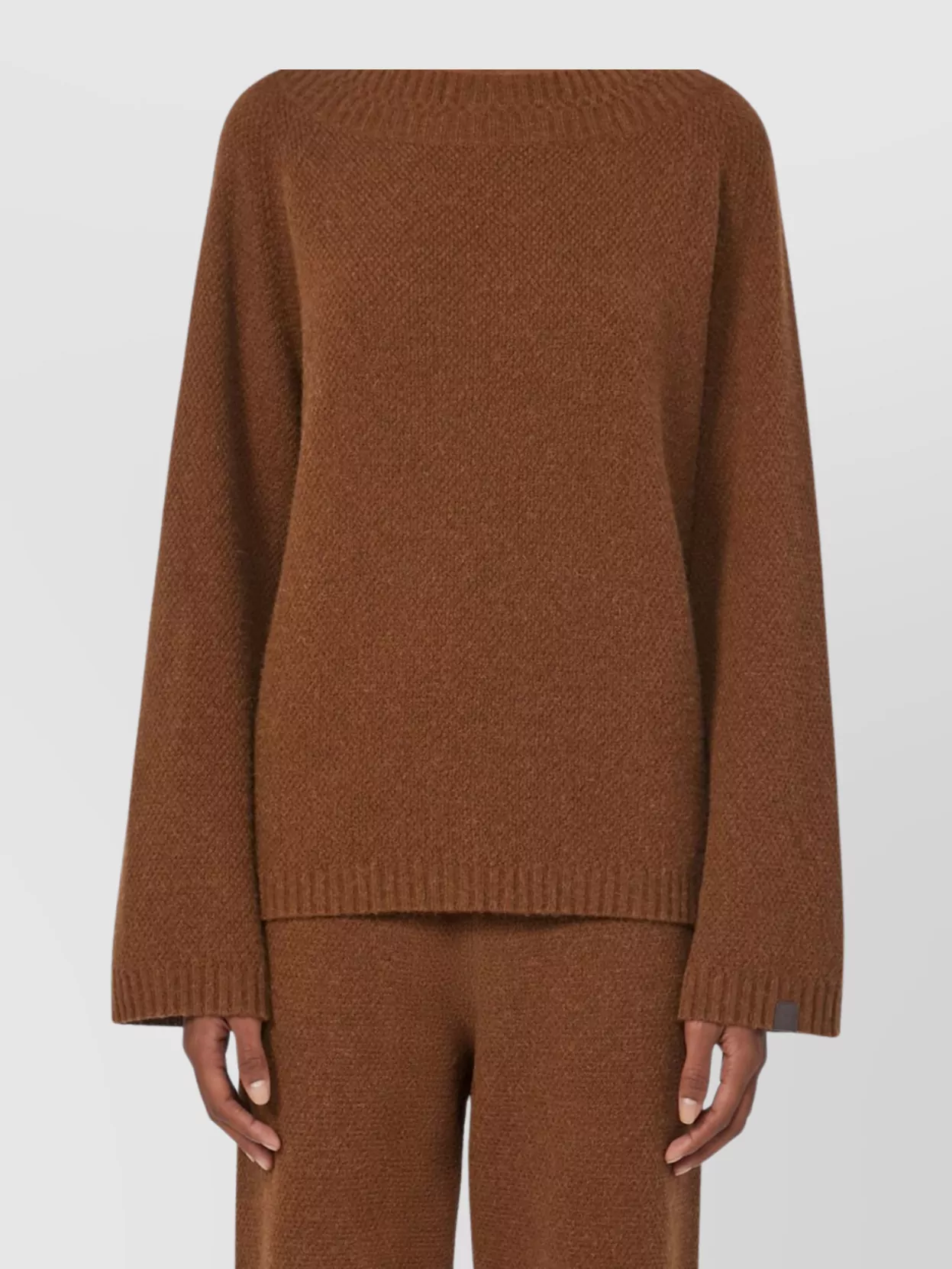 Max Mara Soft Knit Sweater Crew Neckline