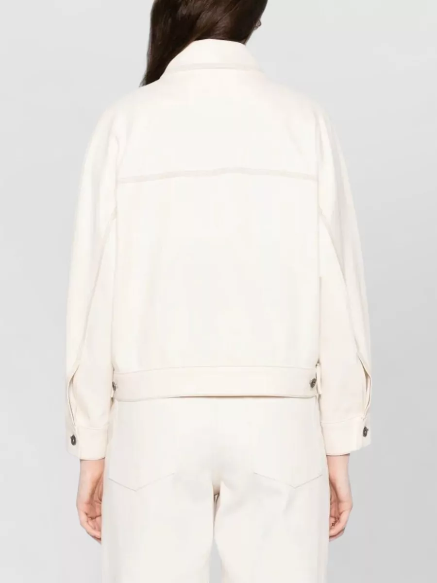 Max Mara Denim Jersey Overshirt Jacket