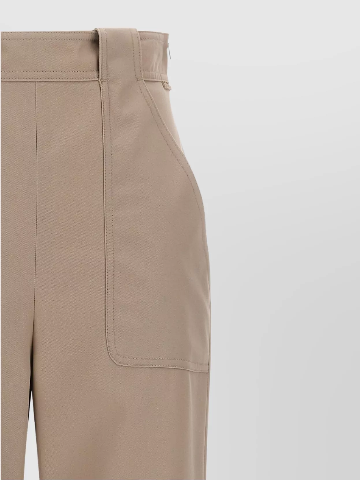 Max Mara Tailored Trousers With Cuffed Hem And Pockets