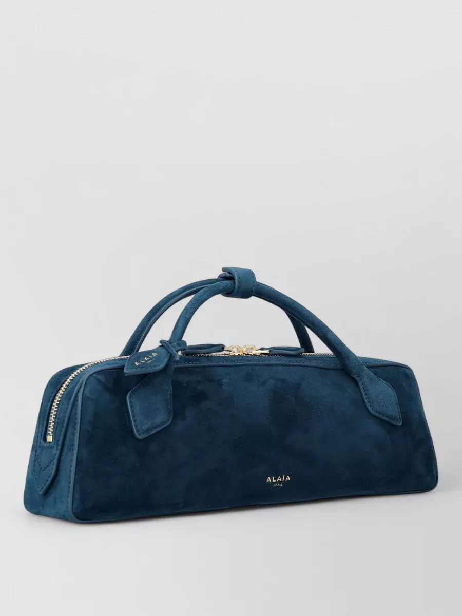 Alaïa Leather Le Teckel Clutch Bag