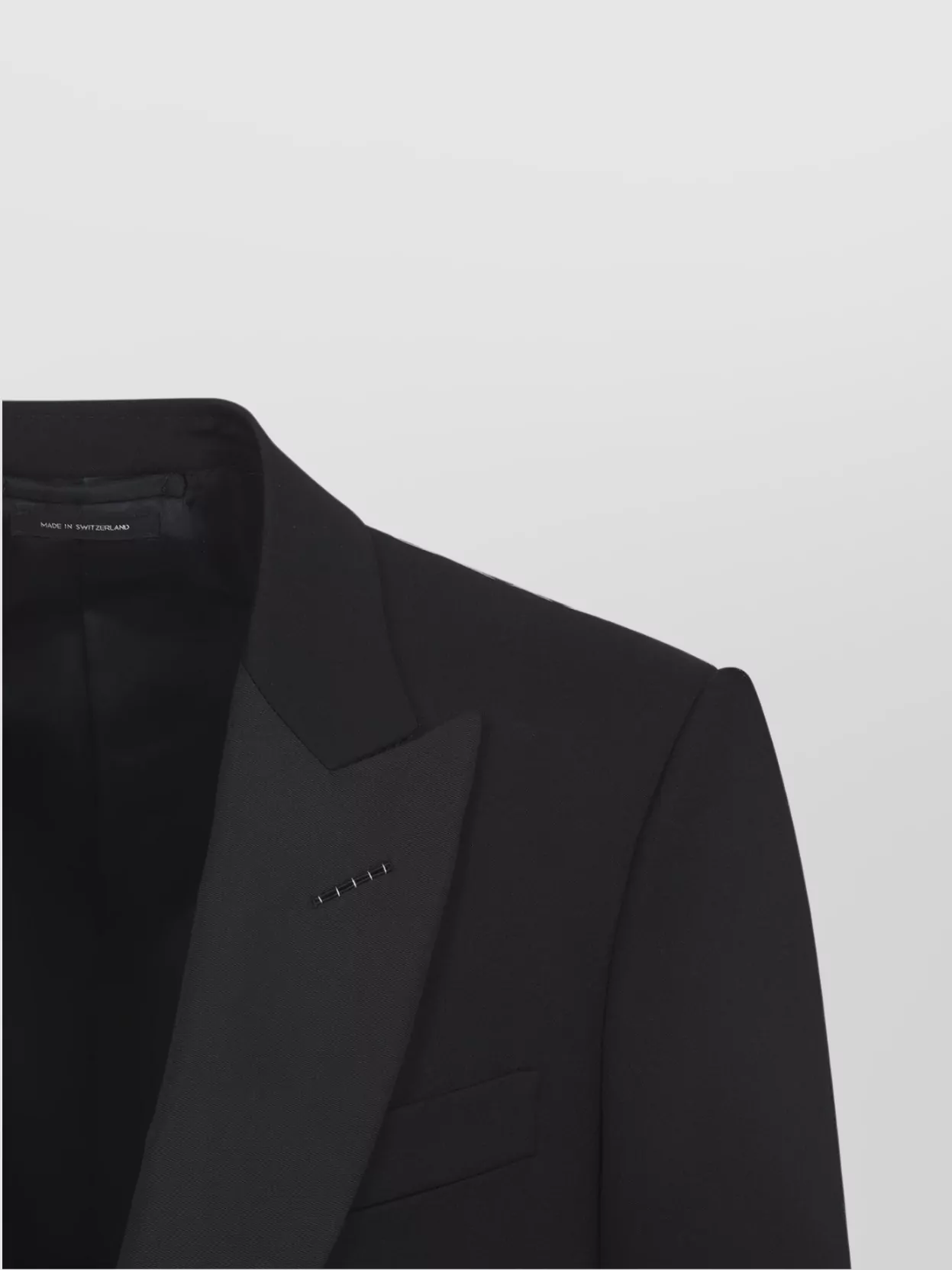Tom Ford Tuxedo Jacket With Notch Lapel And Pockets In Black