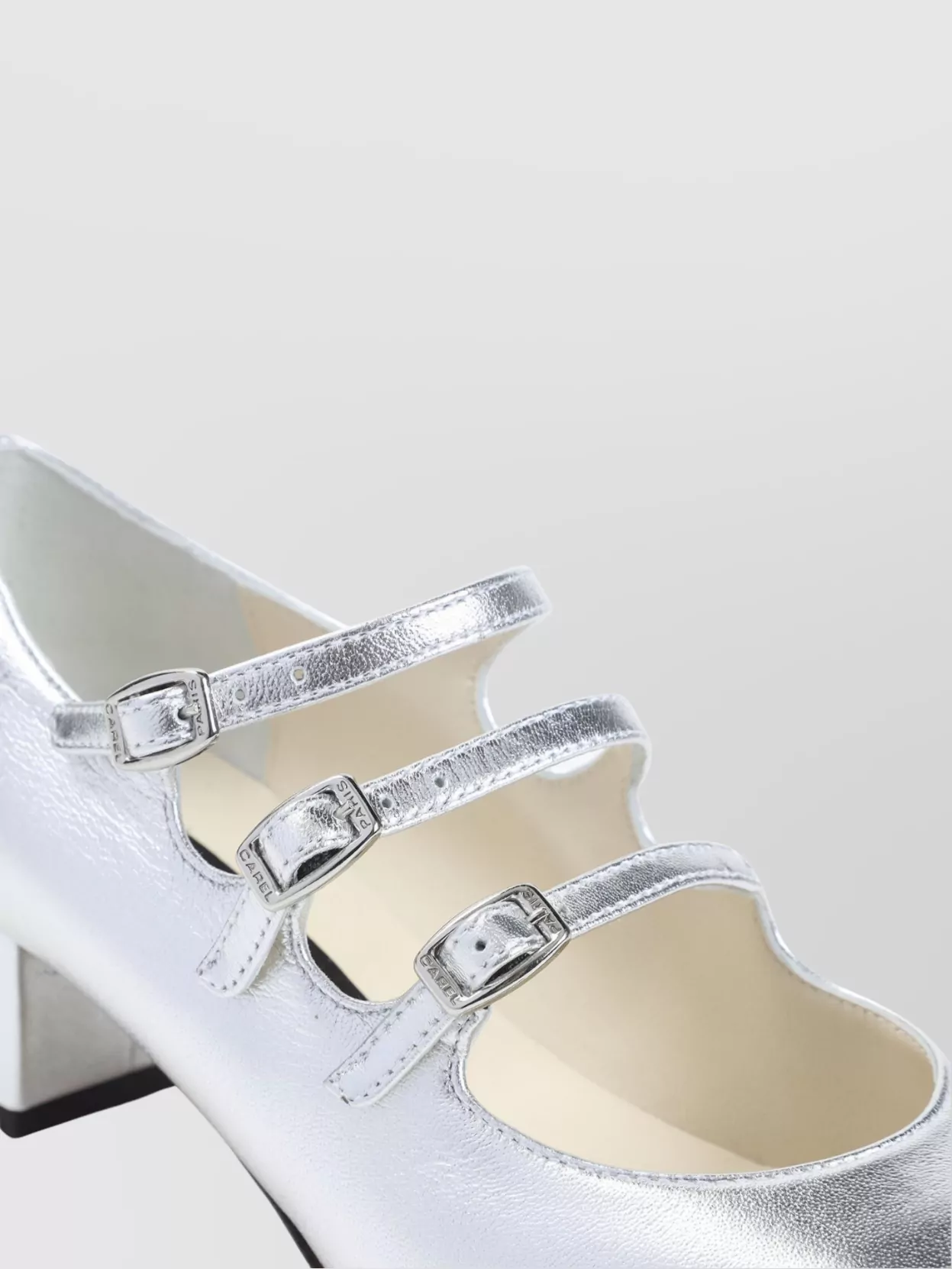 Carel Paris Kina Mary Jane Block Heel Pumps In Multi