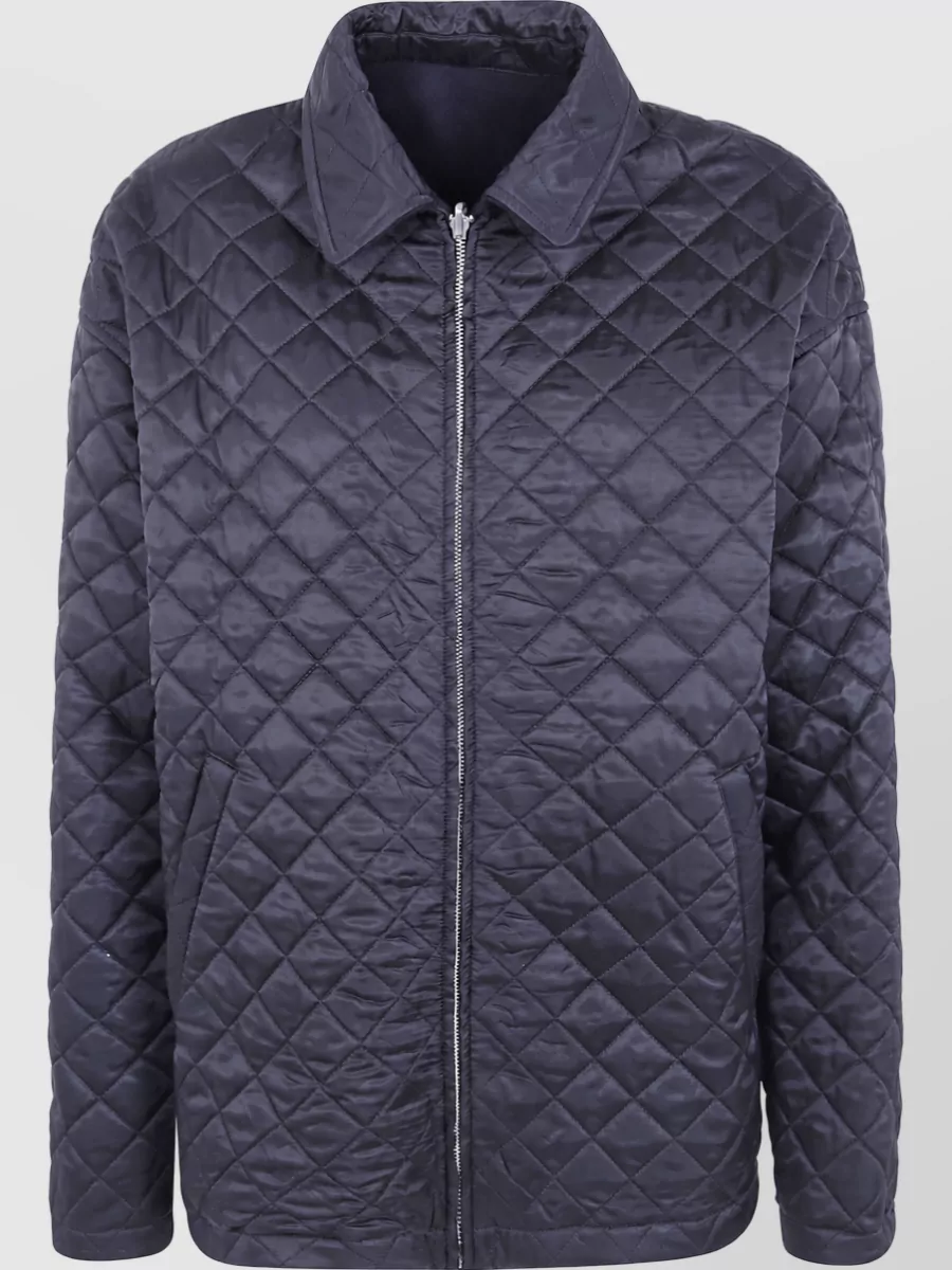 Comme Des Garçons Homme Wool Reversible Padded Caban Jacket