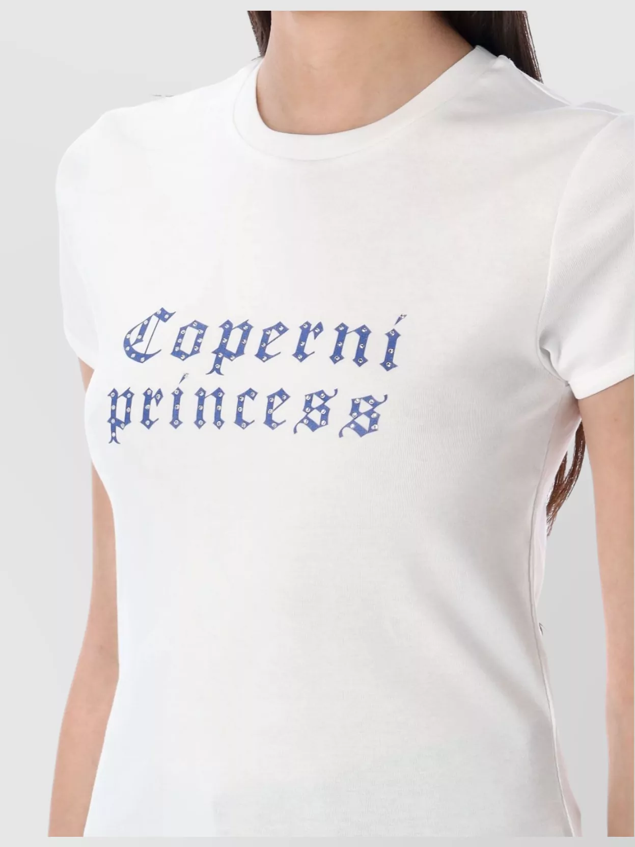 Coperni X Disney T-shirt Princess Aus Baumwoll-jersey In White
