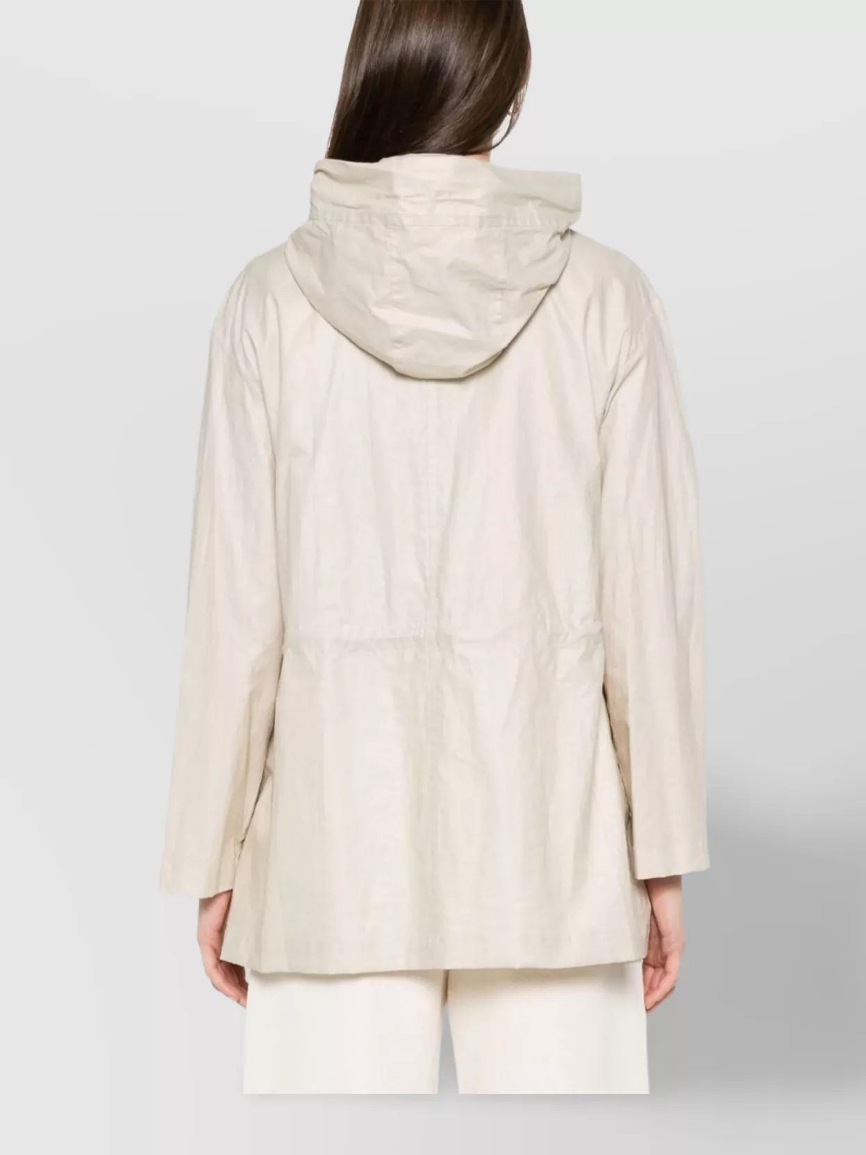 Shop Fay Linen And Cotton Blend Parka Coat