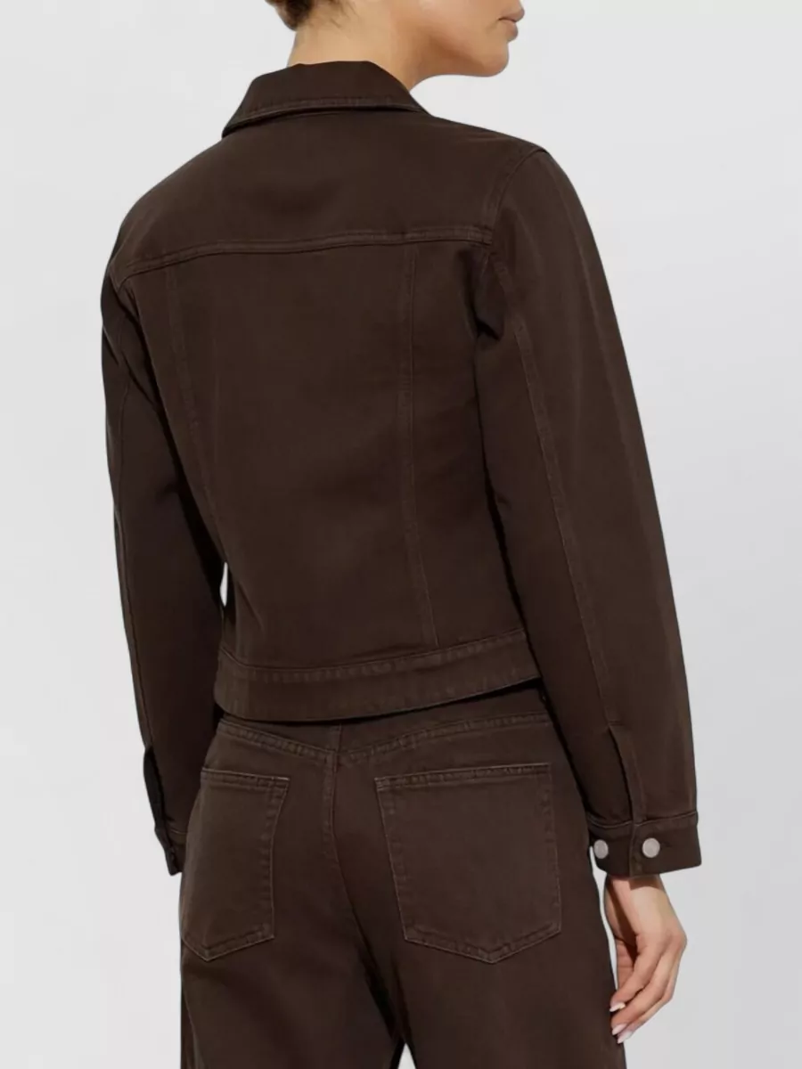 By Malene Birger Villies Double Breasted Coat Fitted Waist In Brown